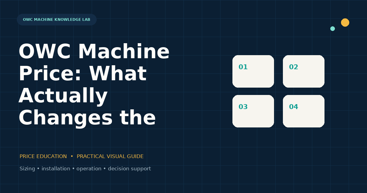 OWC Machine Price — What Actually Changes the Quotation visual guide
