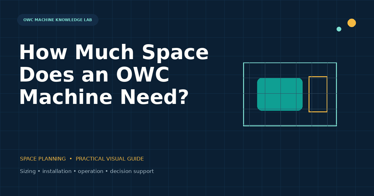 How Much Space Does an OWC Machine Need visual guide