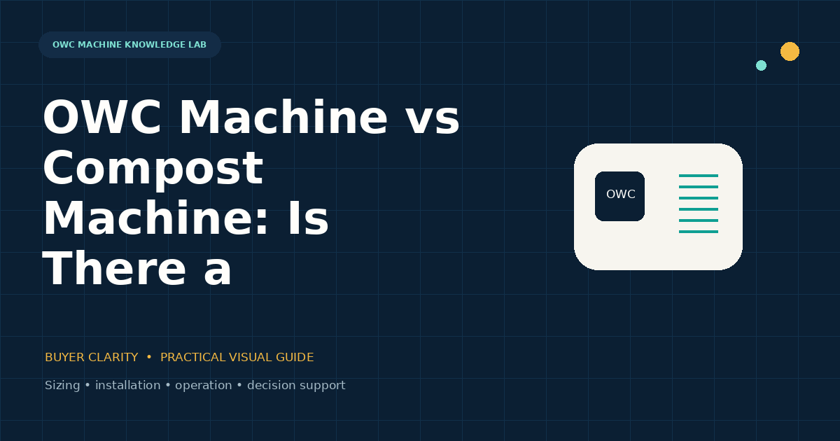 OWC Machine vs Compost Machine — Is There a Difference visual guide